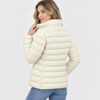 Women's Stand Collar Jacket - Quilted Elegant Style