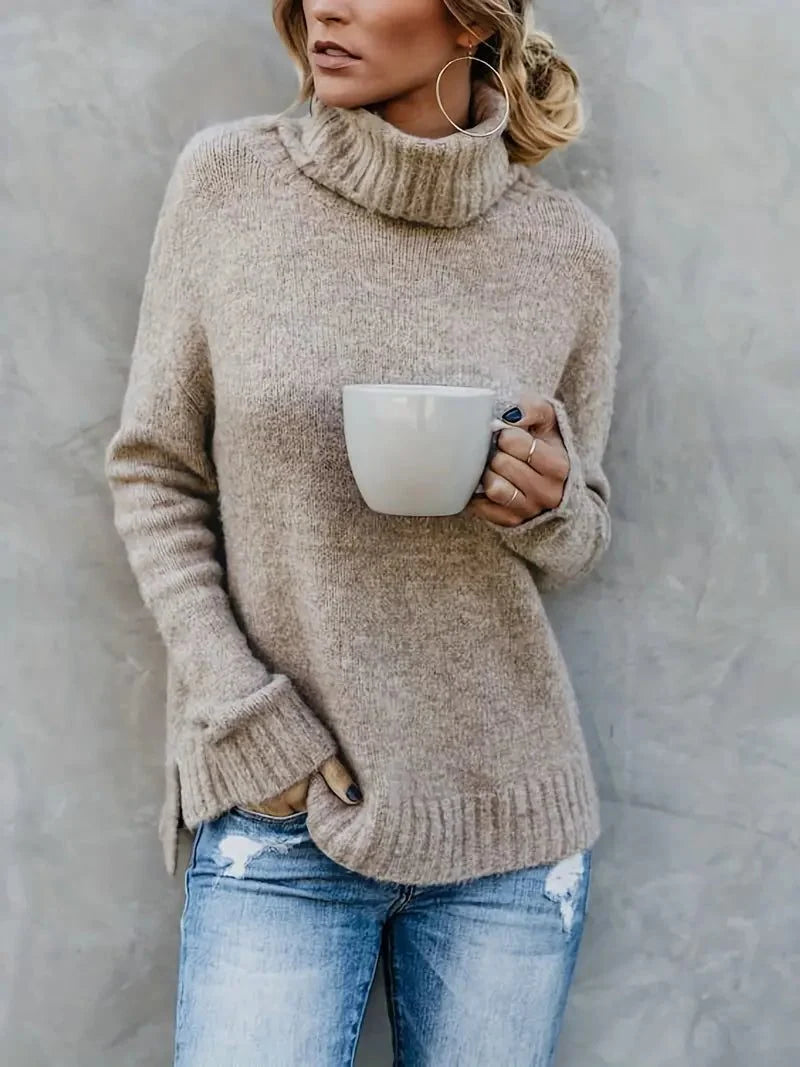 Neala | Chunky Knit Turtleneck Sweater for Women