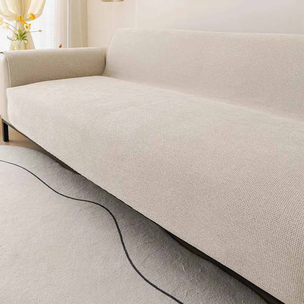 One-Piece Chenille Recliner Cover – Water-Repellent Non-Slip Slipcover - view 13