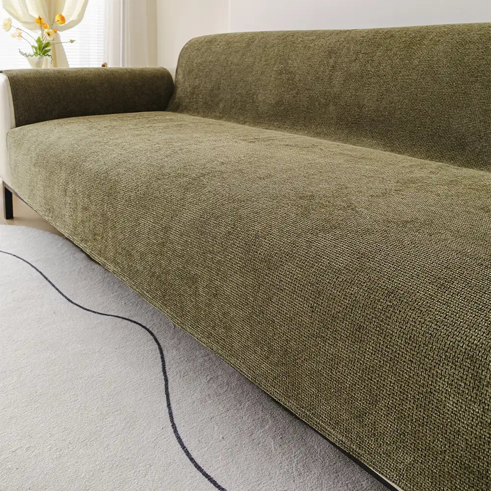 One-Piece Chenille Recliner Cover – Water-Repellent Non-Slip Slipcover - view 23