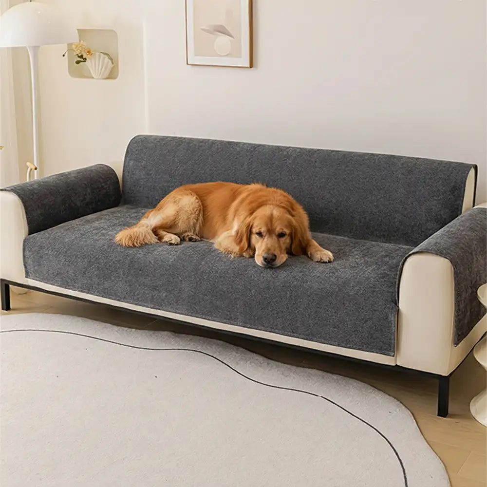 One-Piece Chenille Recliner Cover – Water-Repellent Non-Slip Slipcover - view 15