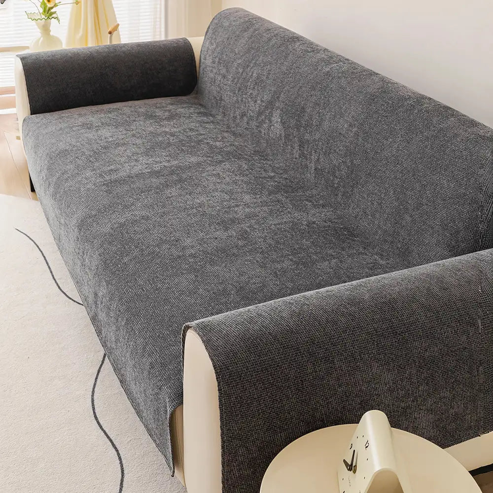 One-Piece Chenille Recliner Cover – Water-Repellent Non-Slip Slipcover - view 22