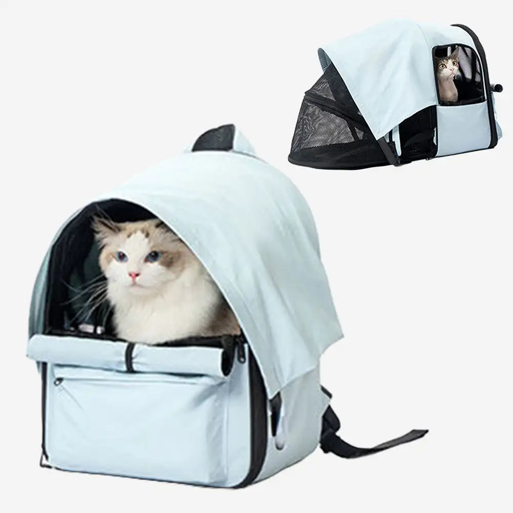 Expandable Cat Carrier Backpack – Breathable Travel Pack with Sunshade - view 13