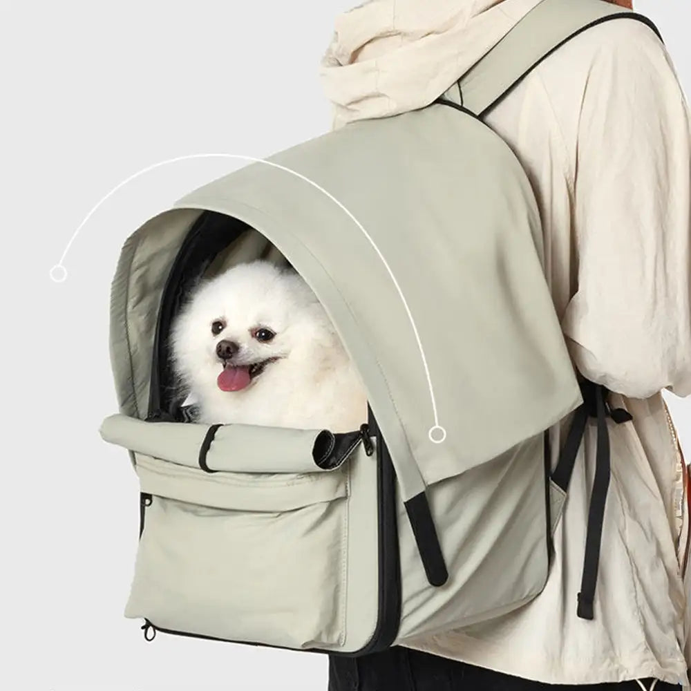 Expandable Cat Carrier Backpack – Breathable Travel Pack with Sunshade - view 7