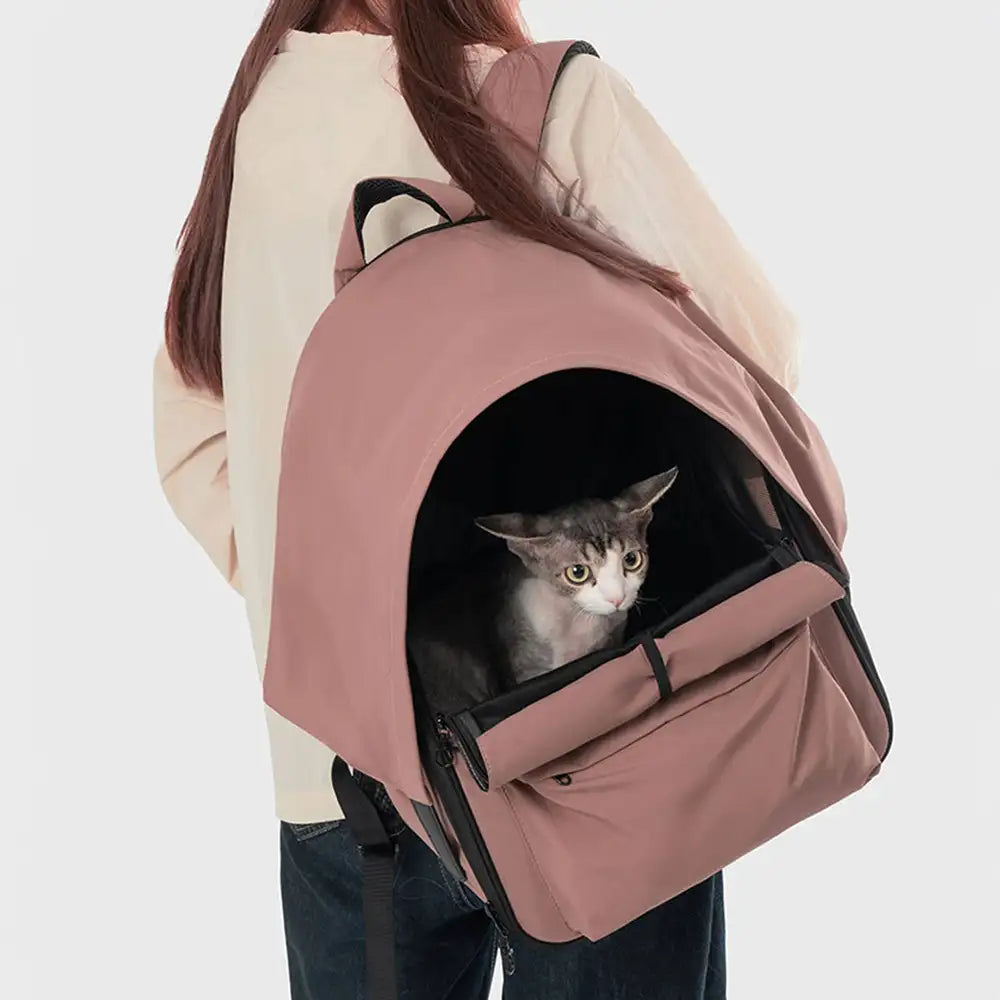 Expandable Cat Carrier Backpack – Breathable Travel Pack with Sunshade - view 16