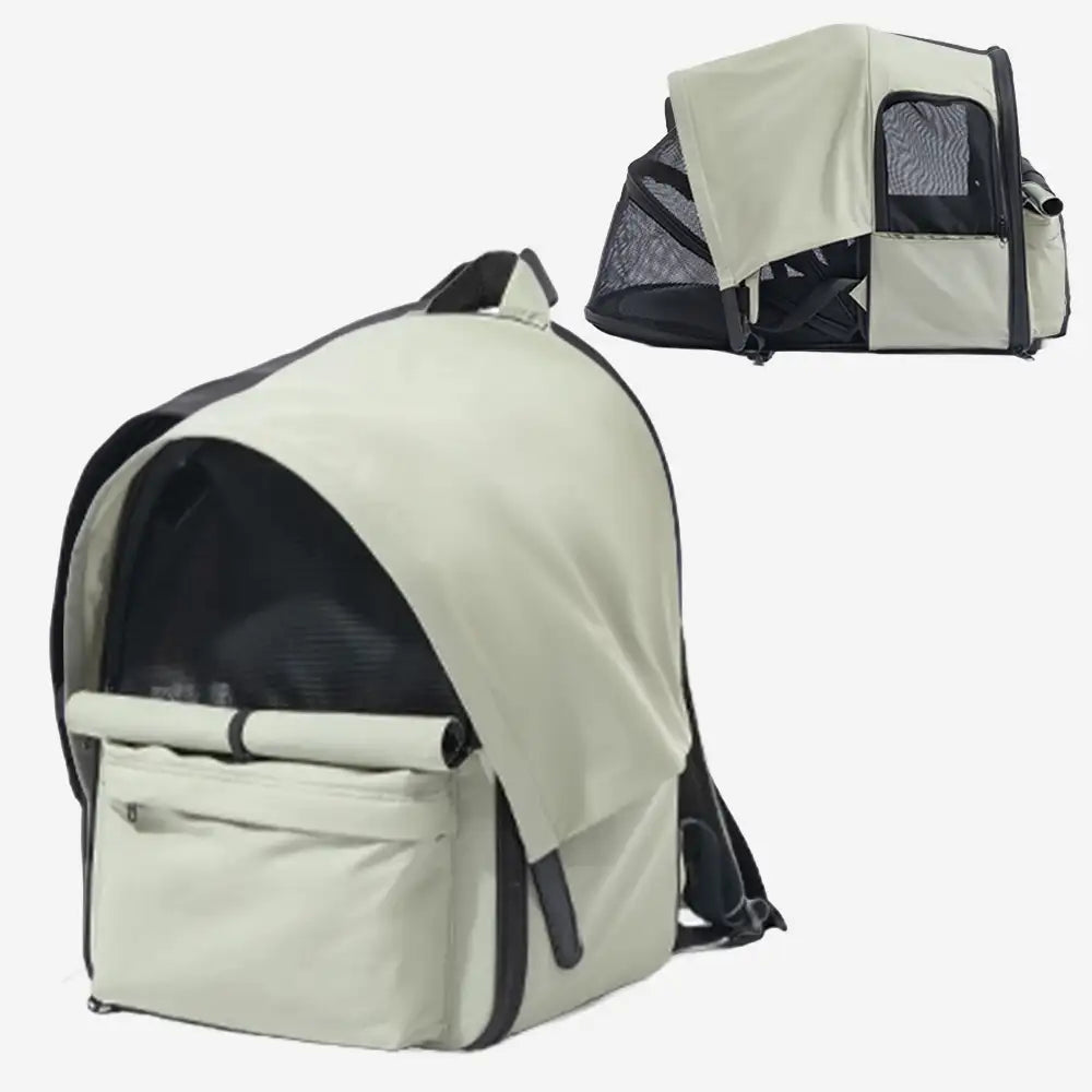 Expandable Cat Carrier Backpack – Breathable Travel Pack with Sunshade - view 2