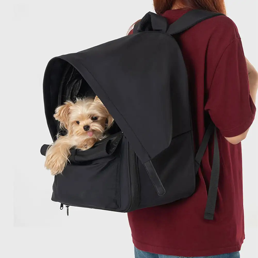 Expandable Cat Carrier Backpack – Breathable Travel Pack with Sunshade - view 14