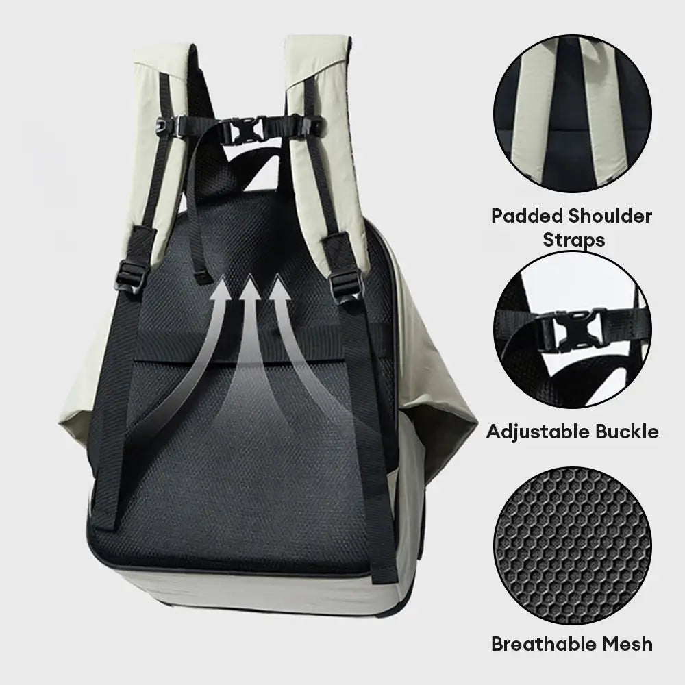 Expandable Cat Carrier Backpack – Breathable Travel Pack with Sunshade - view 6