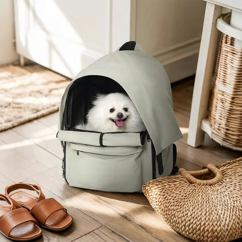 Expandable Cat Carrier Backpack – Breathable Travel Pack with Sunshade - view 19