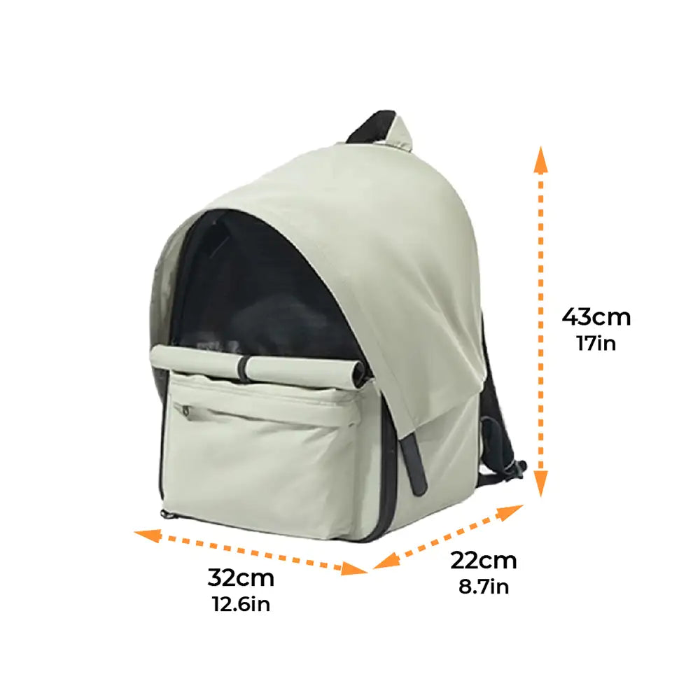 Expandable Cat Carrier Backpack – Breathable Travel Pack with Sunshade - view 9