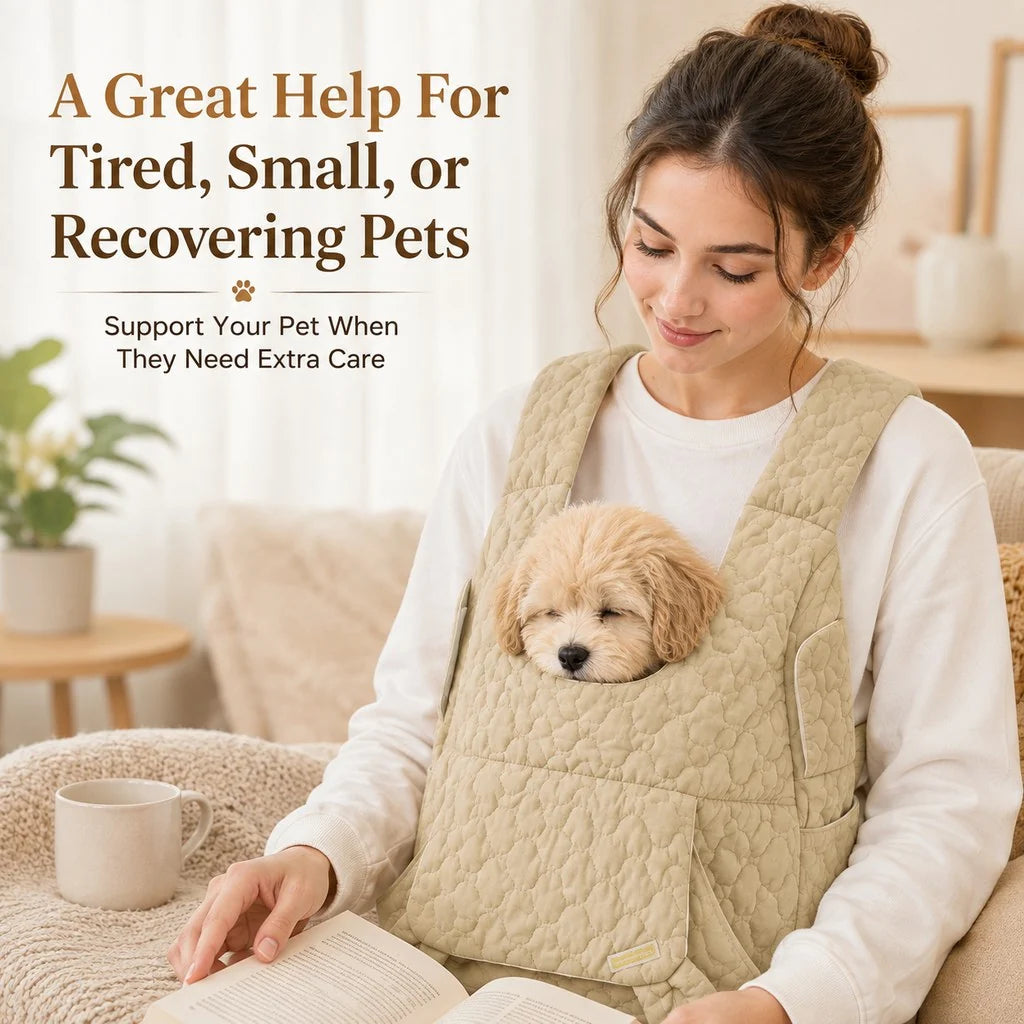 Hands-Free Front Pet Carrier Backpack for Small Dogs & Cats - Comfortable Carrying for Walks & Travel