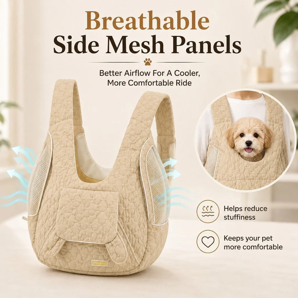 Hands-Free Front Pet Carrier Backpack for Small Dogs & Cats - Comfortable Carrying for Walks & Travel