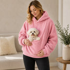 Sadie | Sherpa Pet Carrier Hoodie with Front Pouch