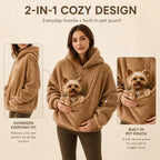 Sadie | Sherpa Pet Carrier Hoodie with Front Pouch