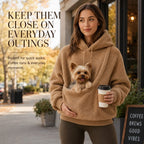 Sadie | Sherpa Pet Carrier Hoodie with Front Pouch