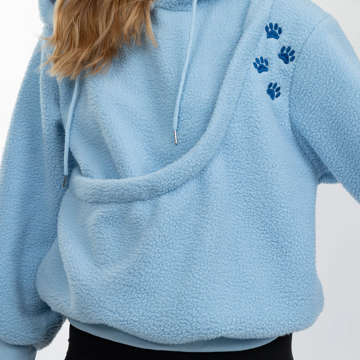 Pet Carrier Hoodie Sweatshirt | Fleece Dog & Cat Sling Hoodie with Front Pocket