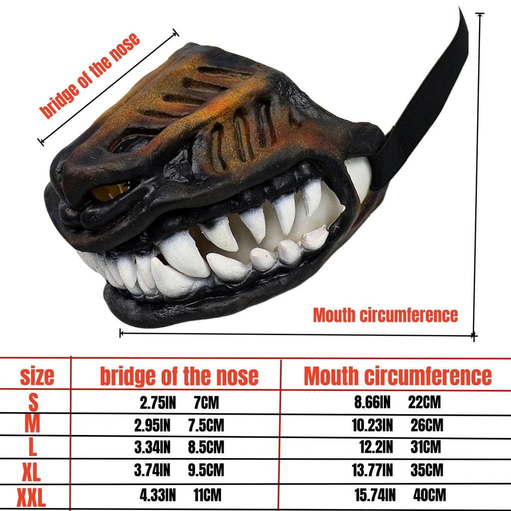 Pet Comfort | Dog Mouth Cover with Adjustable Fit & Breathable Design | Perfect for Medium and Large Dogs