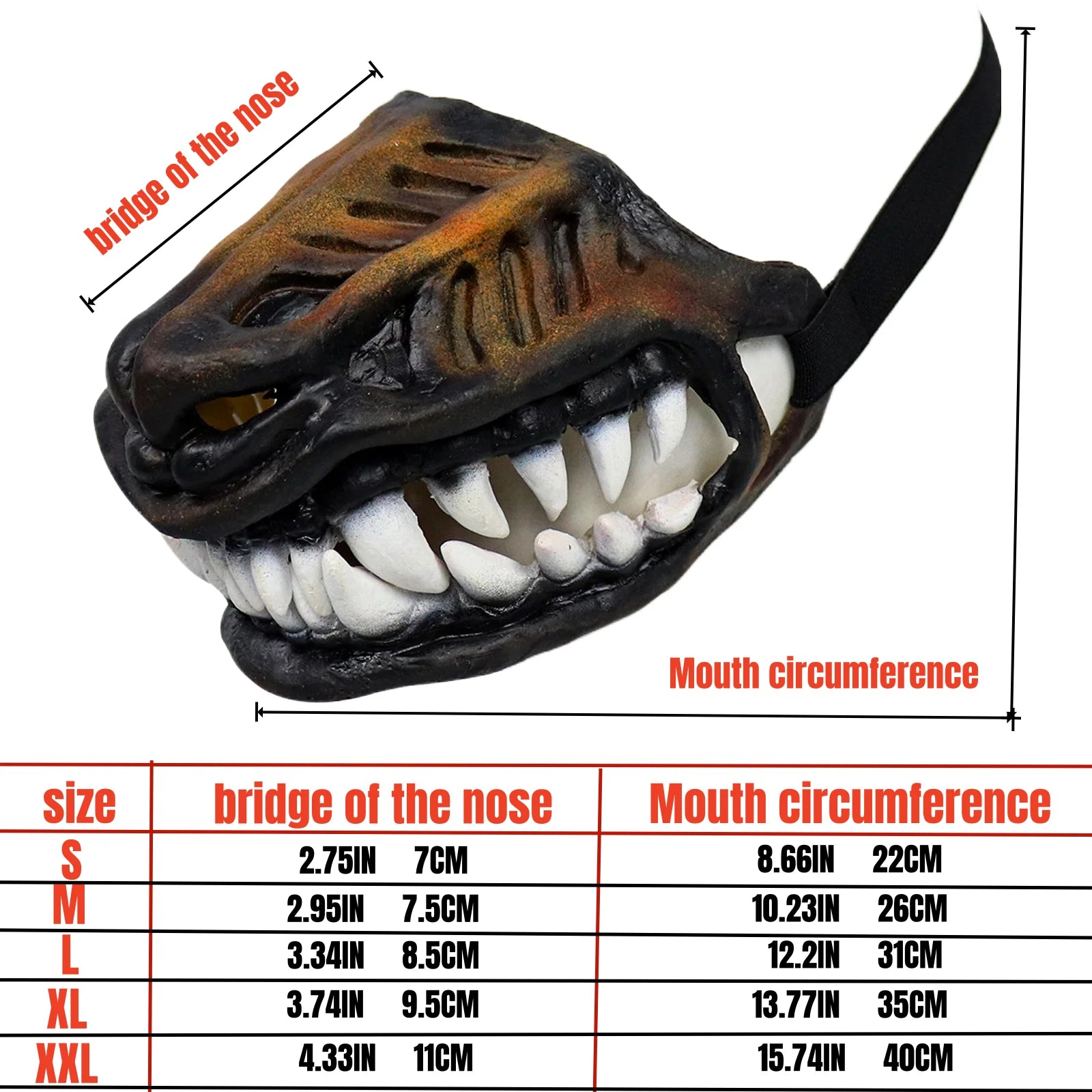 Pet Comfort | Dog Mouth Cover with Adjustable Fit & Breathable Design | Perfect for Medium and Large Dogs