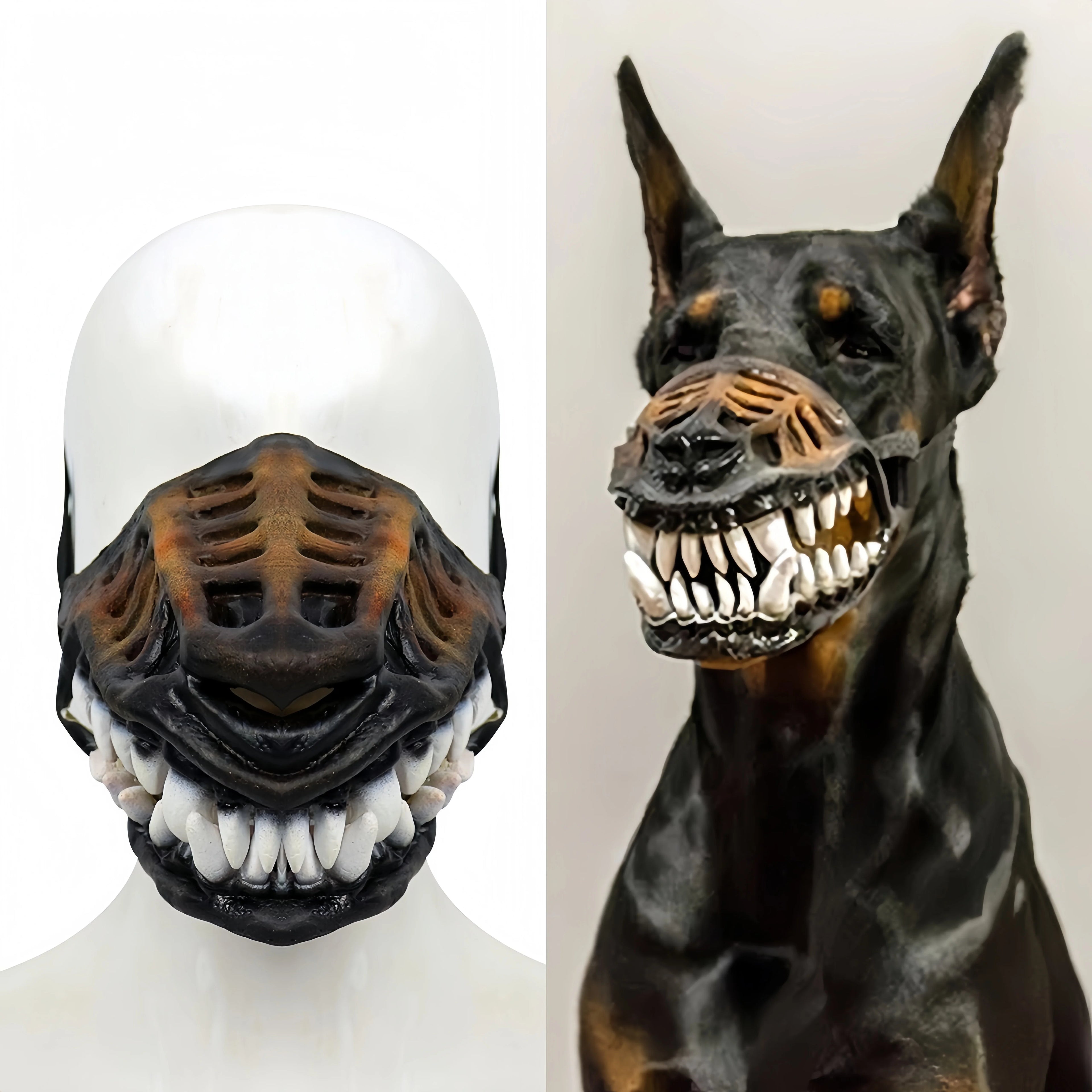Pet Comfort | Dog Mouth Cover with Adjustable Fit & Breathable Design | Perfect for Medium and Large Dogs