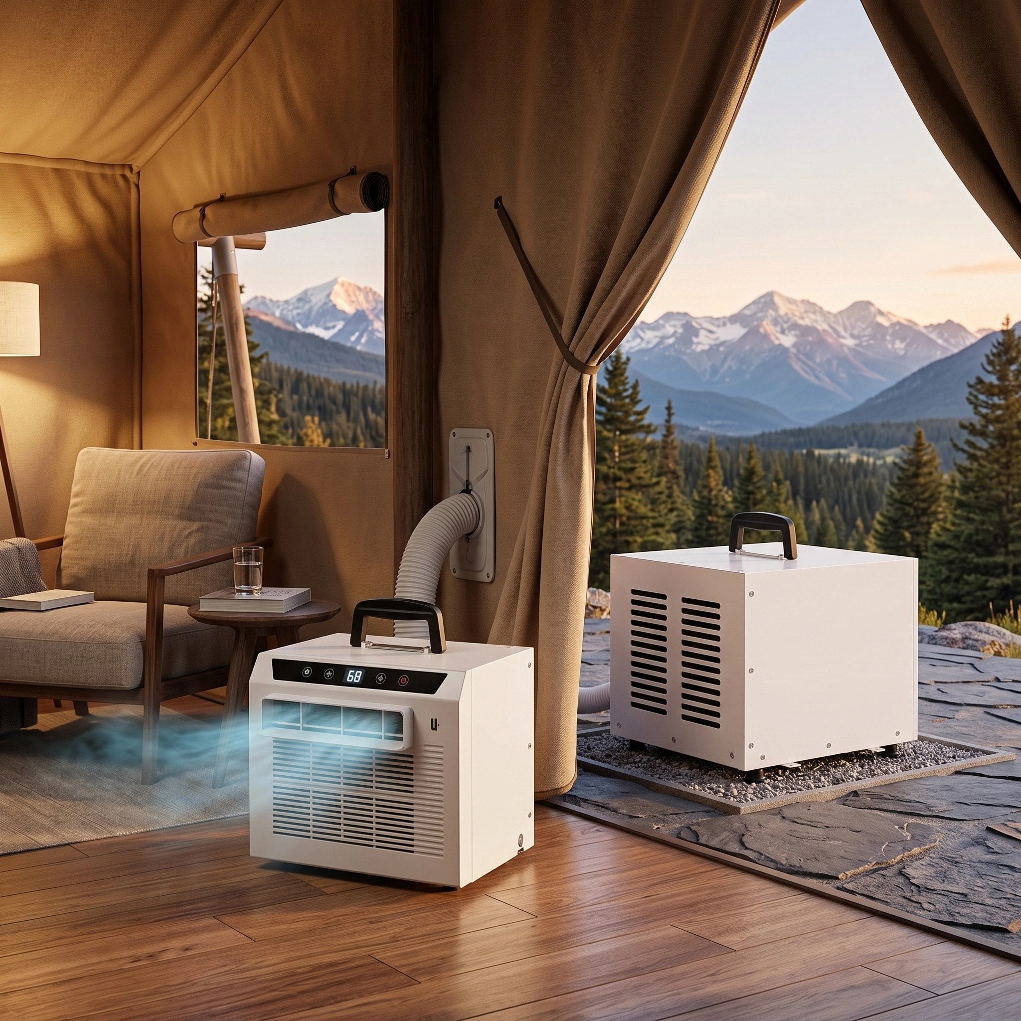 Portable Air Conditioner 3000 BTU | Split AC Unit for Campers, RVs & Small Rooms