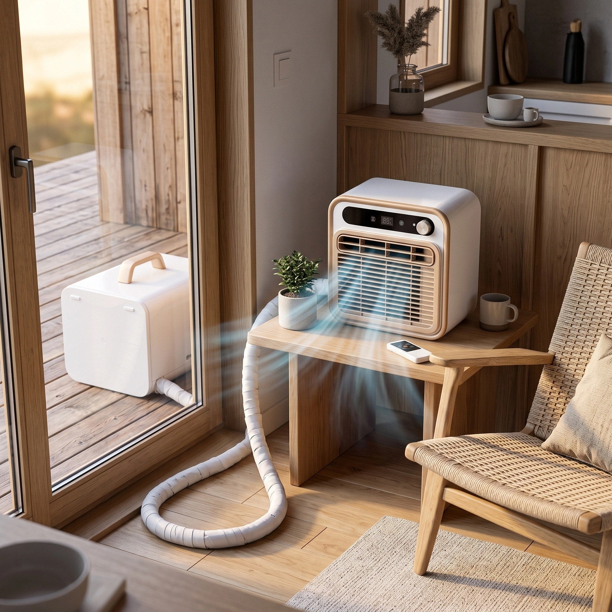 Portable Split Air Conditioner 5000 BTU | Air Con Unit for Caravans & Campers