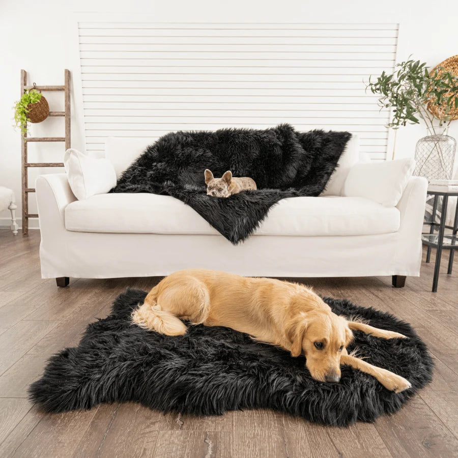 Waterproof Throw Blanket - Midnight Black
