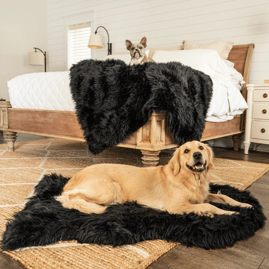 Waterproof Throw Blanket - Midnight Black