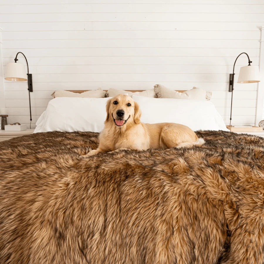 Waterproof Throw Blanket - Sable Tan