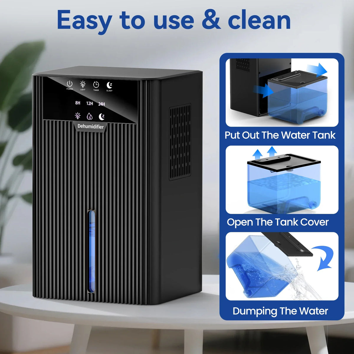 2.2L Portable Dehumidifier