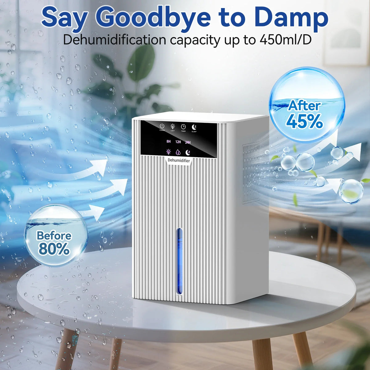 2.2L Portable Dehumidifier