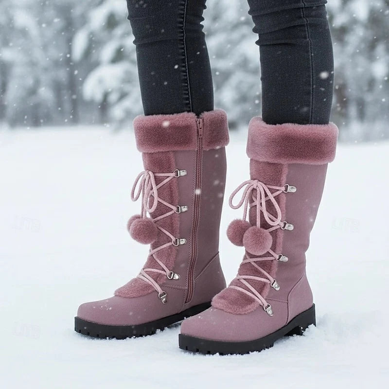 Sabrina | Cozy Lace-Up Winter Boots