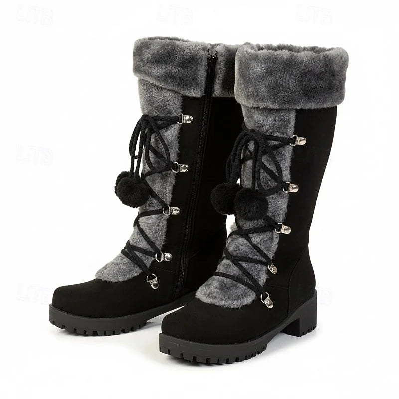 Sabrina | Cozy Lace-Up Winter Boots