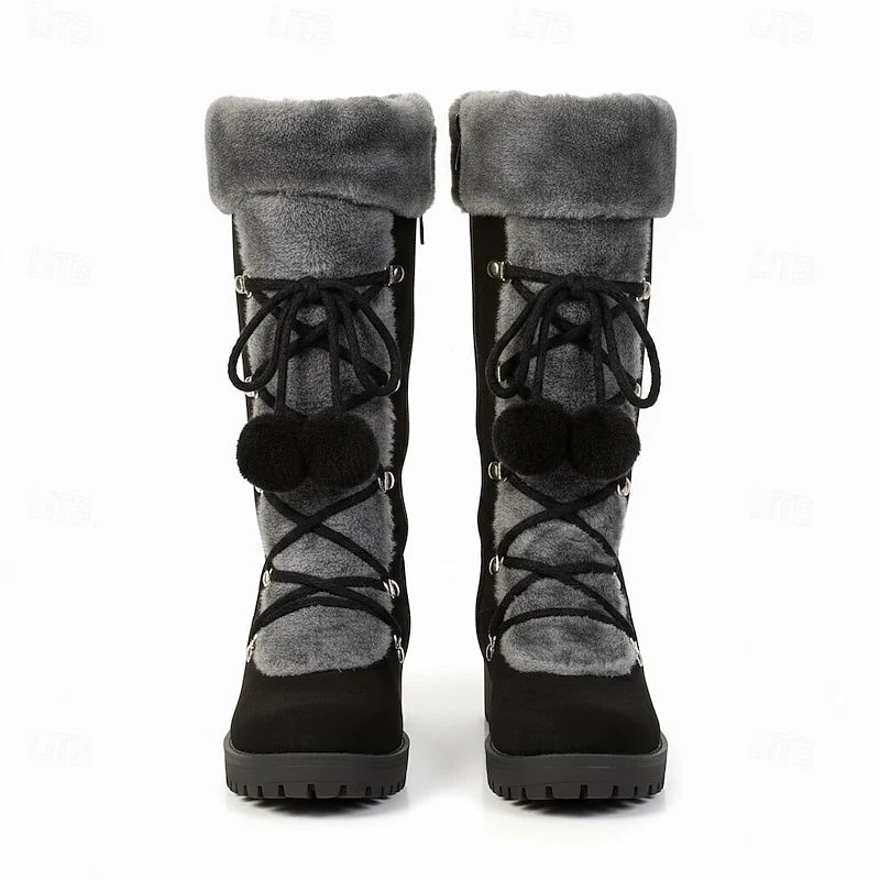 Sabrina | Cozy Lace-Up Winter Boots