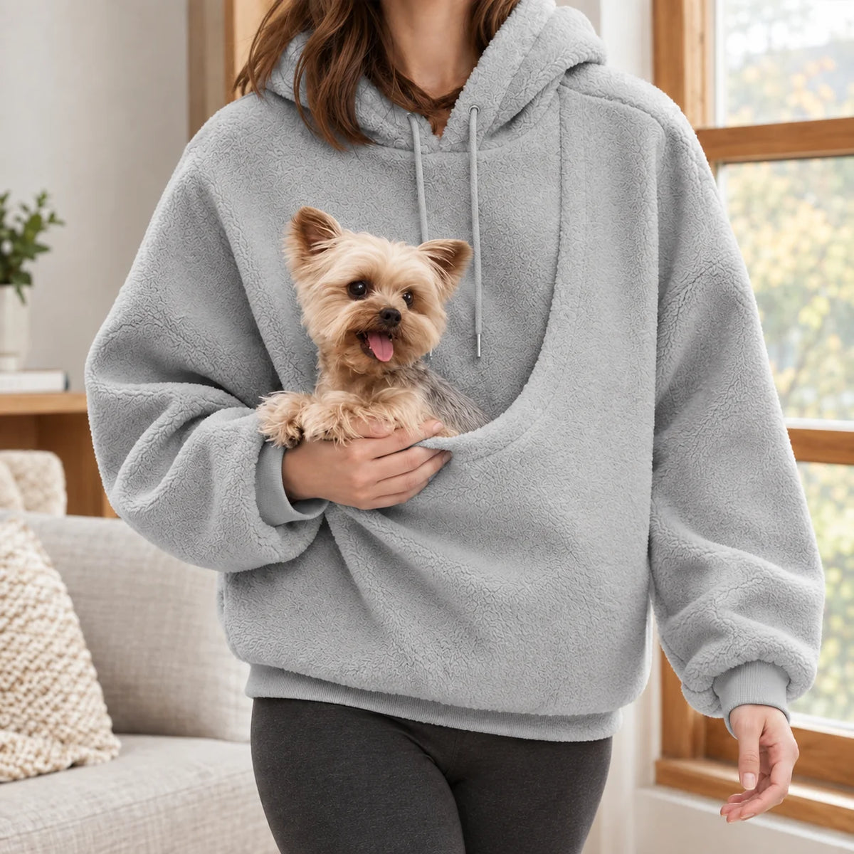 Salome-Rae Pet Pocket Hoodie