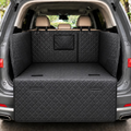 LovMor SUV Waterproof Non-Slip Dog Cargo Cover Liner with Cushioned Side, Black, Large