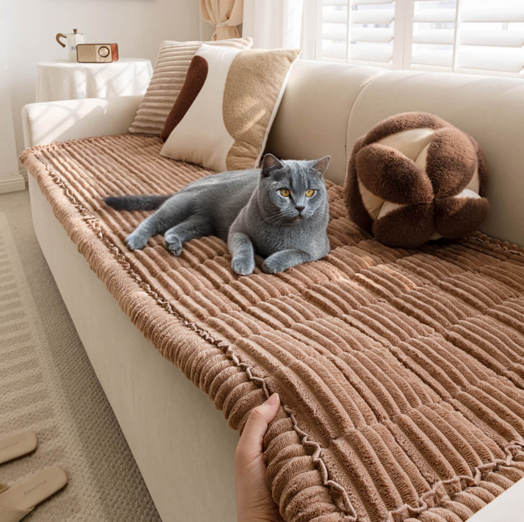 Waterproof Couch Cover for Dogs – Non-Slip Washable Flannel Sofa Protector for Sectionals
