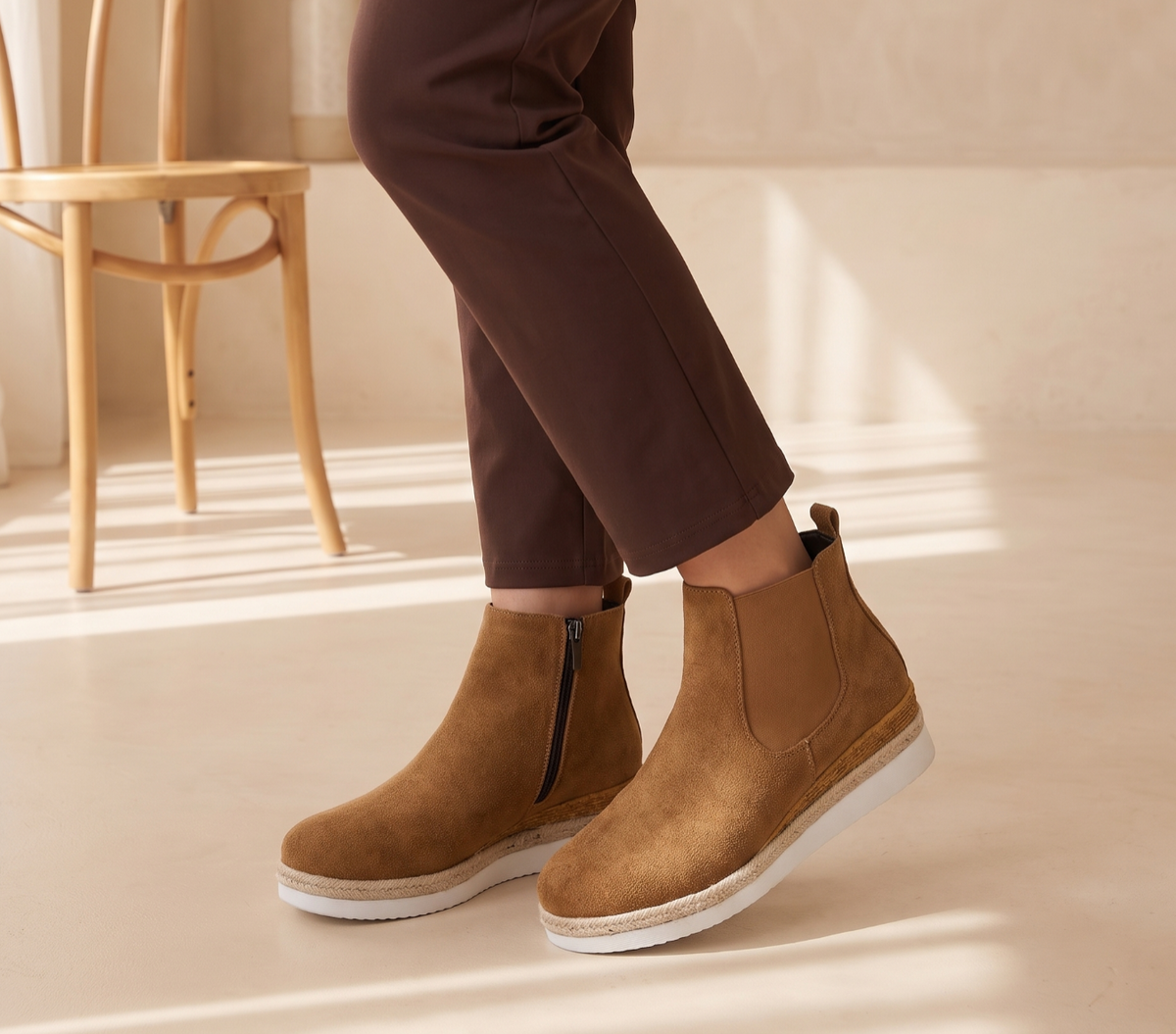 Vera | Cozy Wedge Ankle Boots