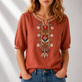 Seraphina Floral Embroidered Blouse