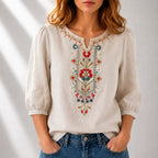 Seraphina Floral Embroidered Blouse