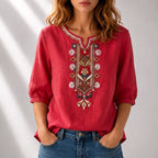 Seraphina Floral Embroidered Blouse