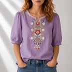 Seraphina Floral Embroidered Blouse