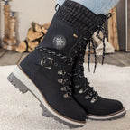 Snow Boots For Women | Waterproof Lace-Up Buckle