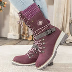 Snow Boots For Women | Waterproof Lace-Up Buckle