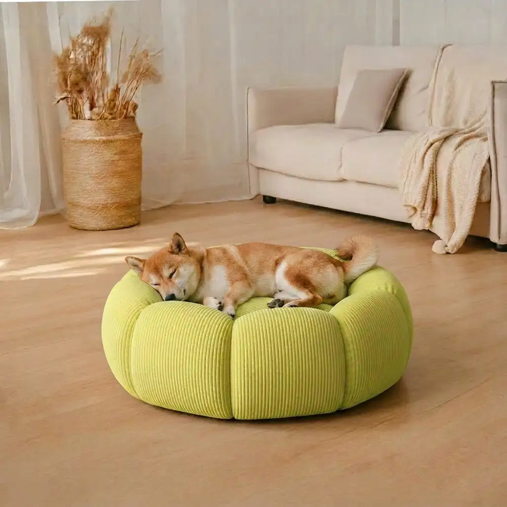 Soft Neck Support Washable Round Cat Bed Dog Bed