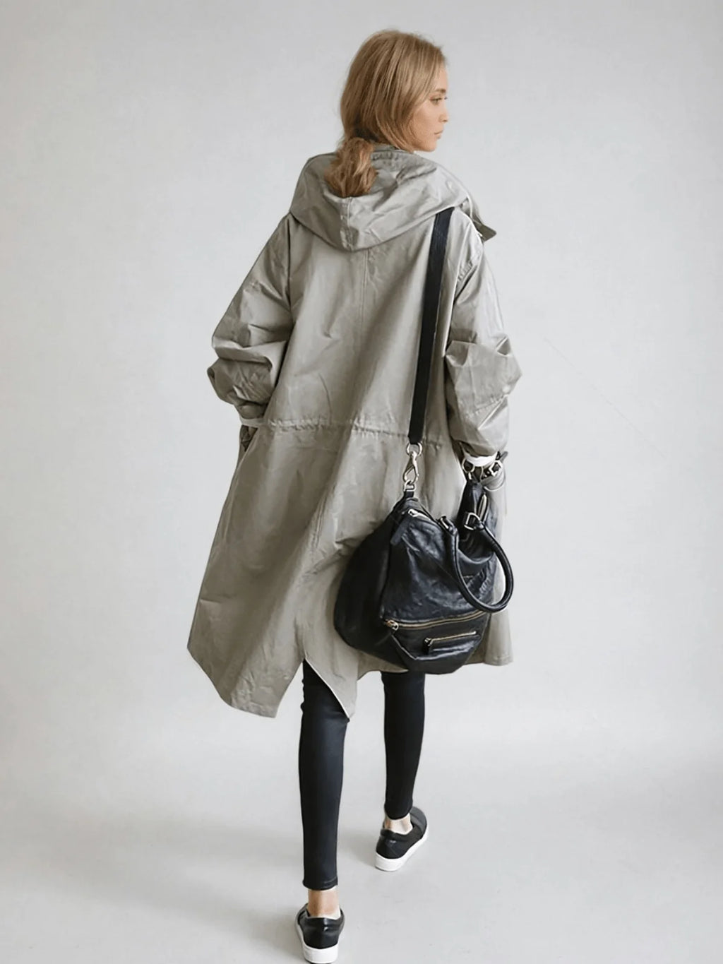 Tamora | Oversized Button-Down Trench Coat for Women