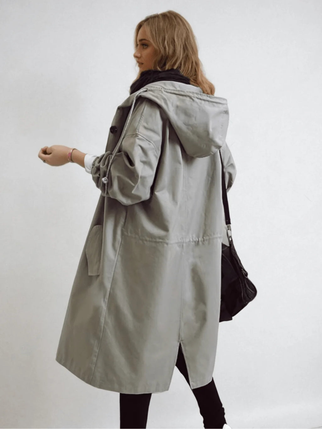 Tamora | Oversized Button-Down Trench Coat for Women