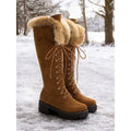 Ulrike | Lace-Up Knee-High Platform Winter Boots for Women