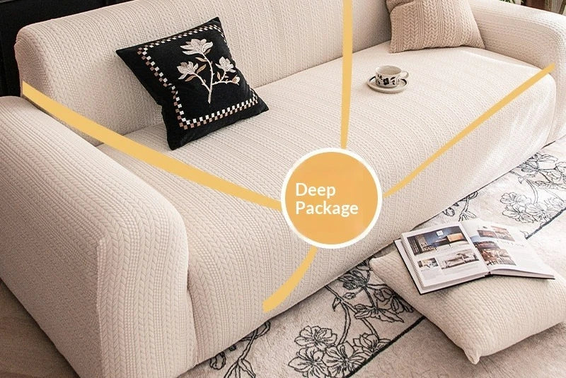 Universal Stretch Sofa Cover | High Elasticity Slipcover for Easy Cleaning | Durable Furniture Protector for Pets and Kids