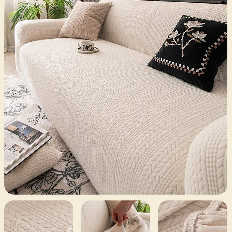 Universal Stretch Sofa Cover | High Elasticity Slipcover for Easy Cleaning | Durable Furniture Protector for Pets and Kids