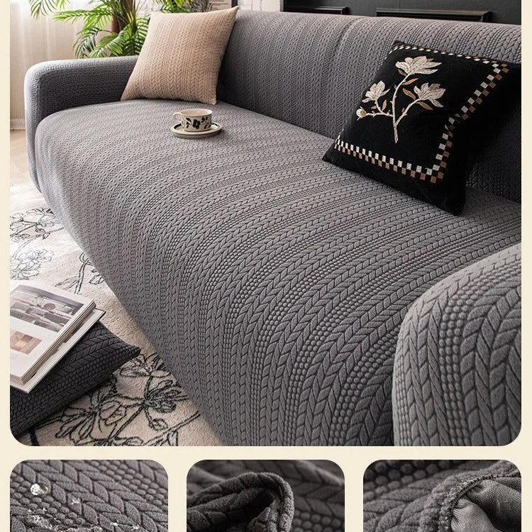 Universal Stretch Sofa Cover | High Elasticity Slipcover for Easy Cleaning | Durable Furniture Protector for Pets and Kids